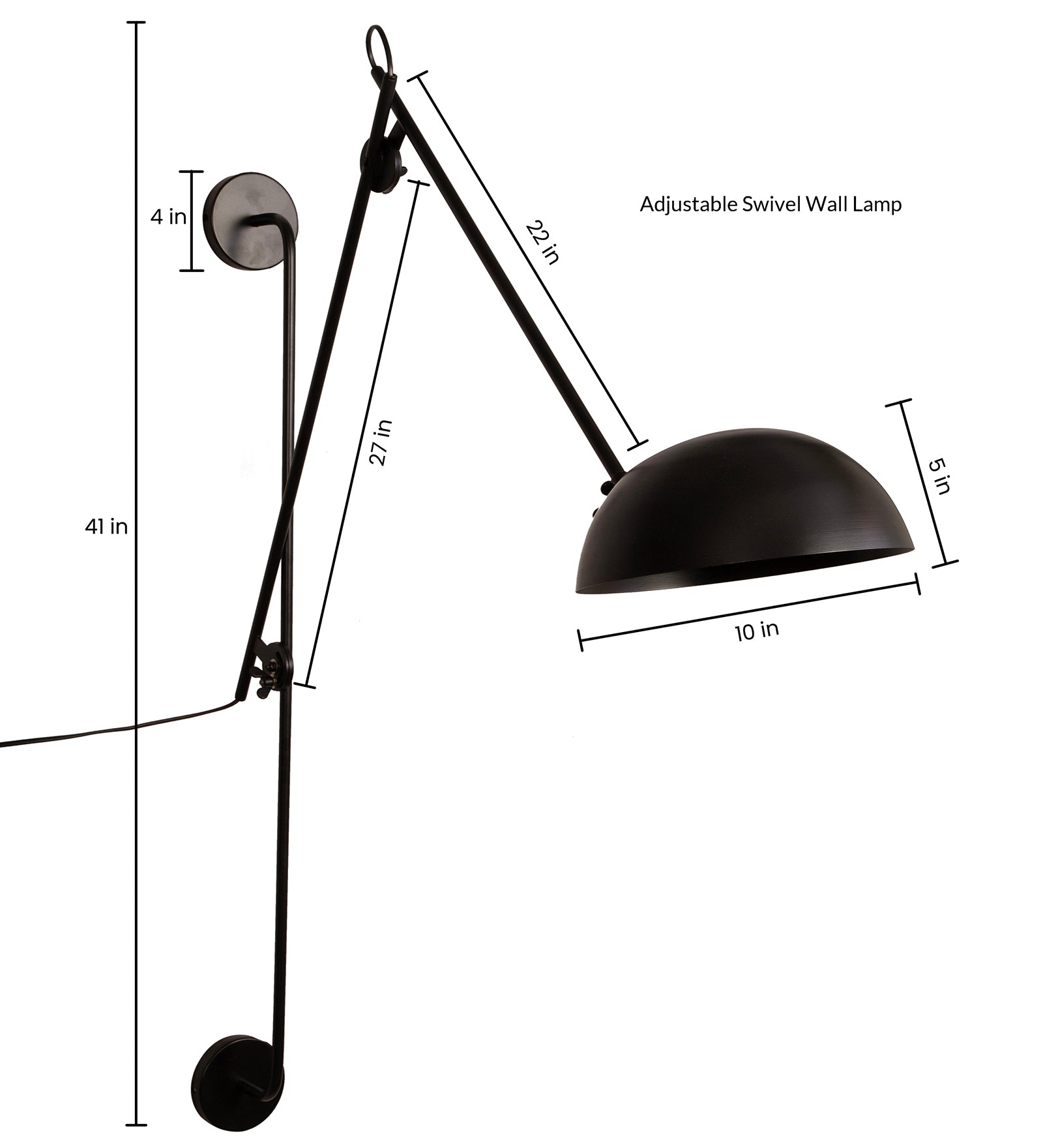 Swivel Arm Wall Light By Shoppeefry