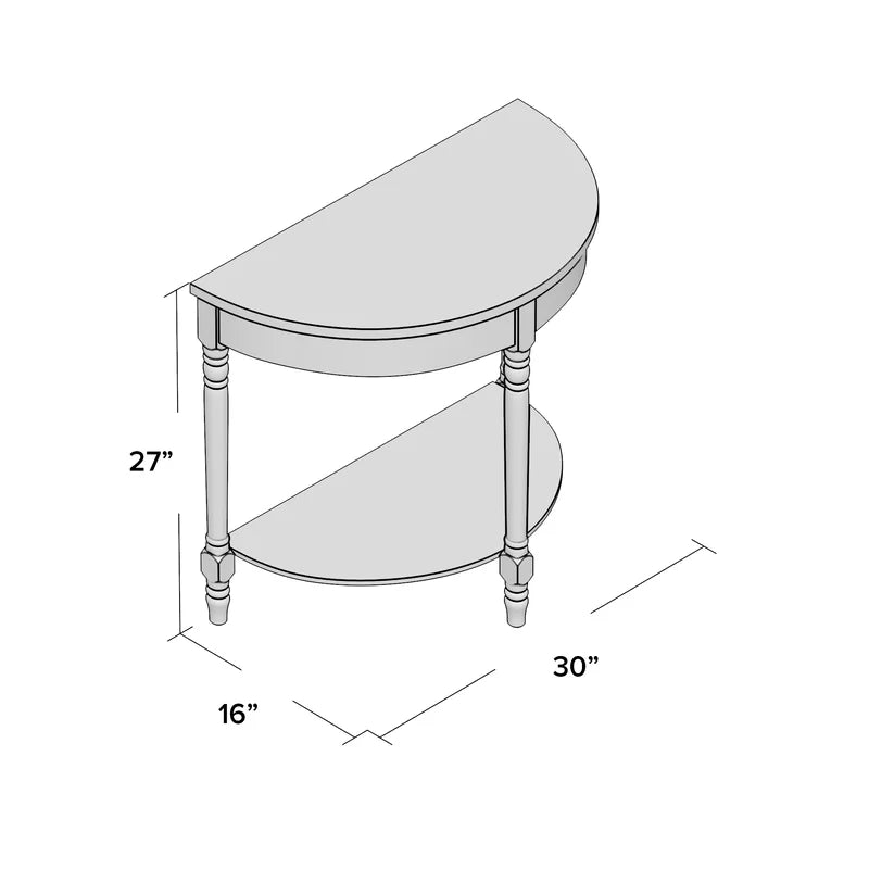 Hannah  Solid Wood Top Console Table