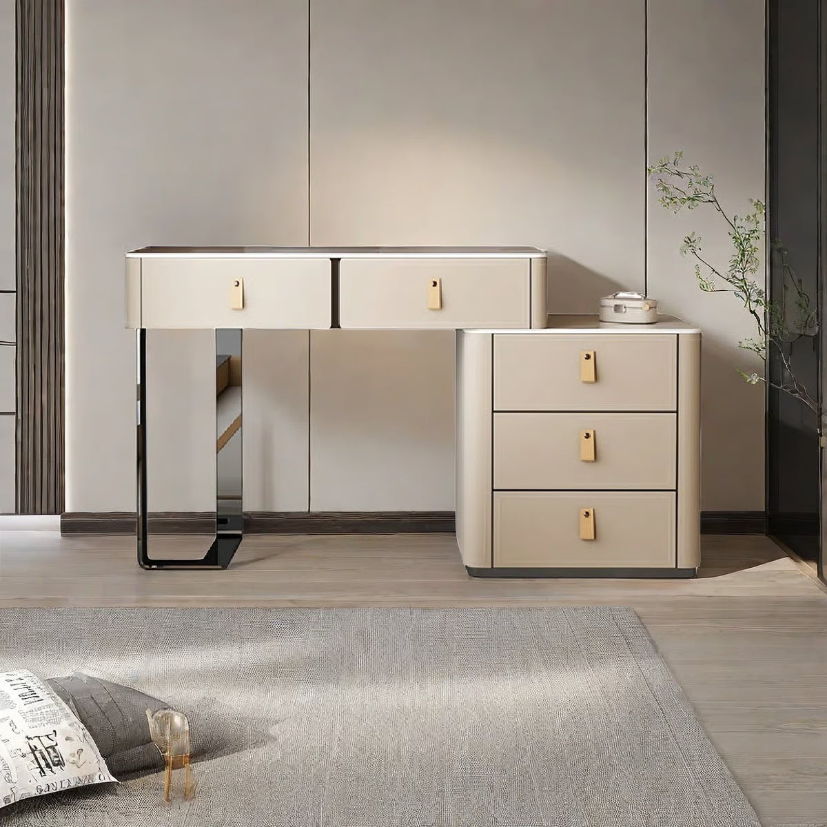 Saimir Vanity Makeup Table – Elegant and Practical Design-OUCH CART |Dressing table