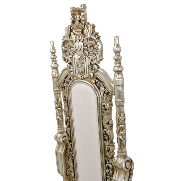 Hand-Carved Mahogany Royal Accent Chair with Gold Leaf Finish | Heritage Collection by Ouch Cart