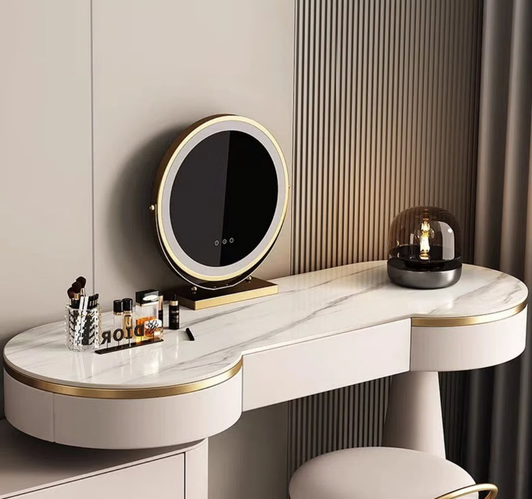 Sardonyx Makeup Vanity Table – Compact and Stylish Storage-OUCH CART |Dressing table
