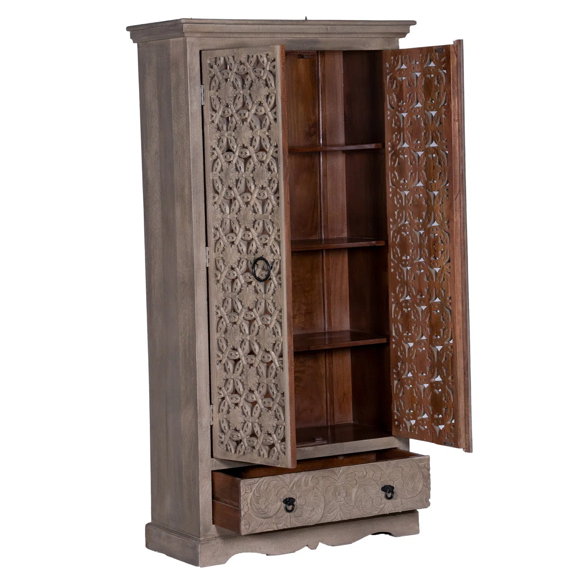 Sargeant Bedroom Armoire Solid Wood Wardrobe Large Storage Space