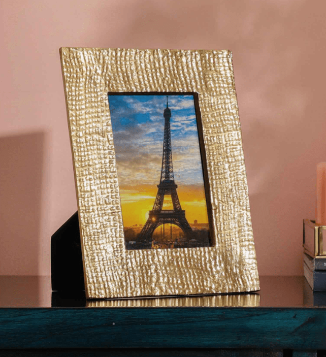 Aluminium Motif Gold Large Size Photo Frame,