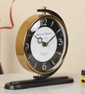 Aluminium Aleksi Table Clock Black,