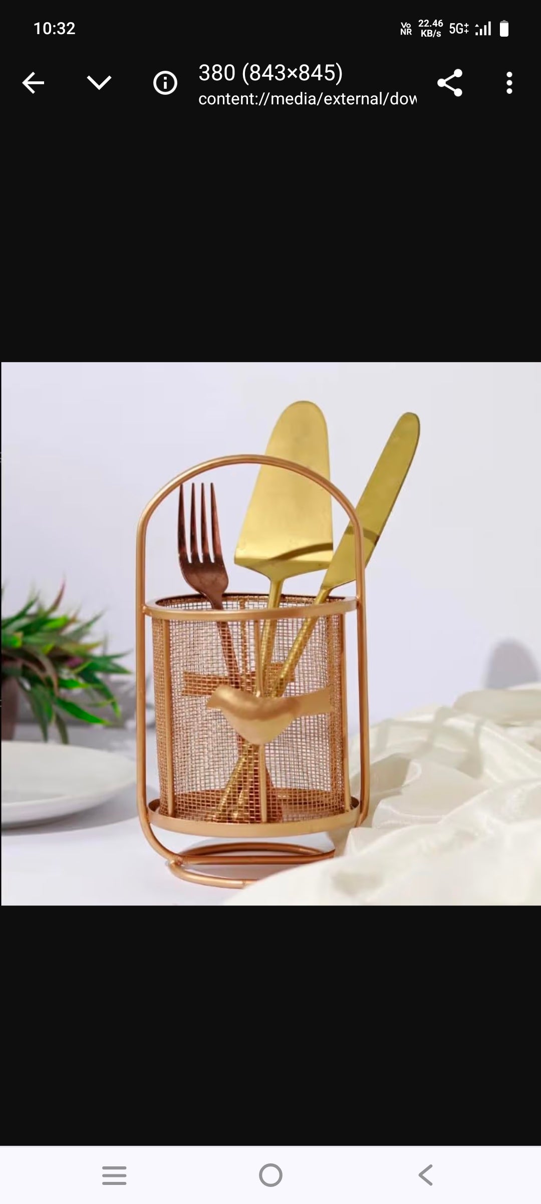 Luxury Metal Cautlary Basket (Gold) | Cautlary Basket Hotel Restaurant Kitchen.