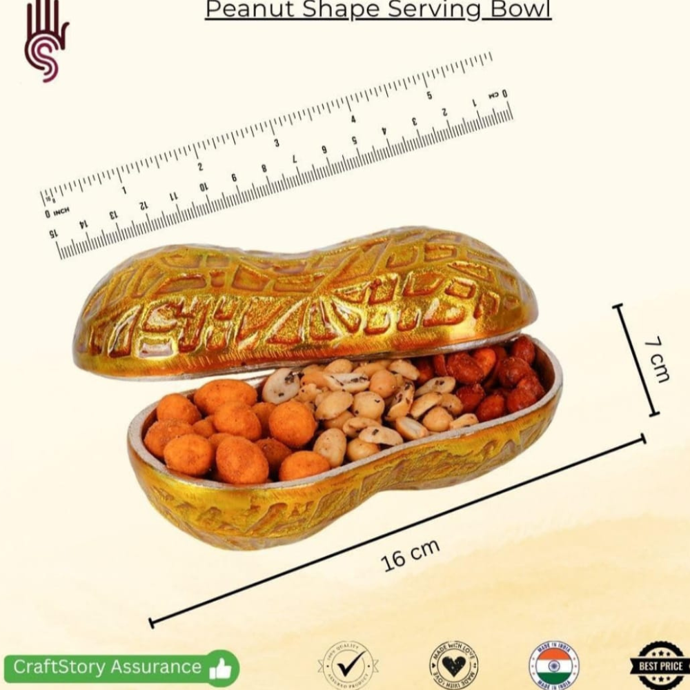 National Hnadicraft Town Almunium Peanut Gold Finish