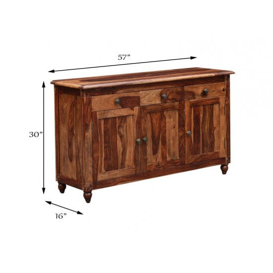Colorado Sideboard with Three Drawer and Sideboard (Standard, Honey Finish)