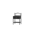 Elegant Black Wooden Stand: Functional and Stylish