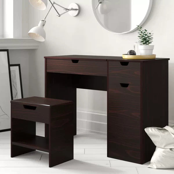 Drew Nelt Vanity dressing table design with stool with miror