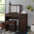 Drew Nelt Vanity dressing table design with stool with miror