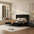 Soley Upholstered Wingback Bed