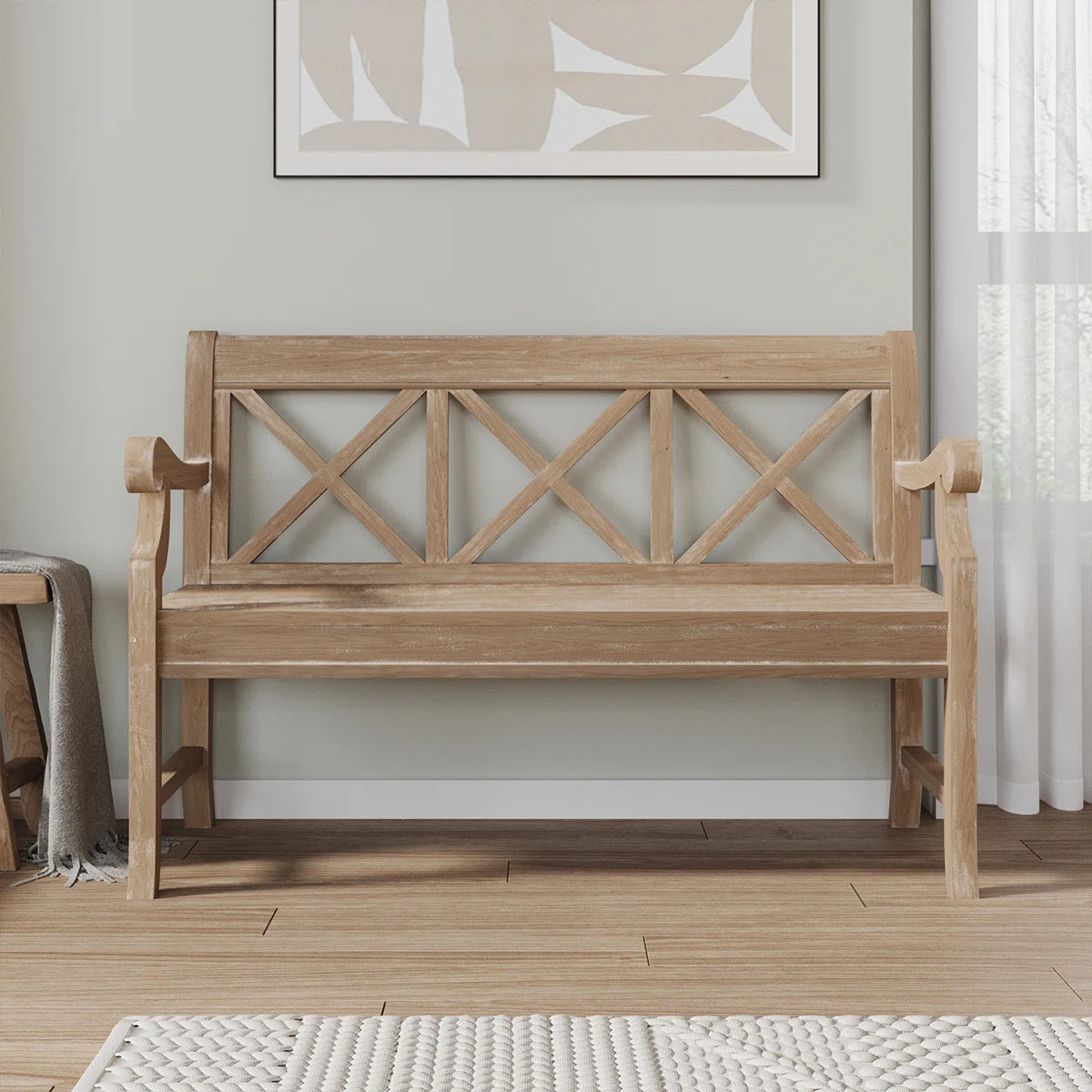 Solid Wood Bench