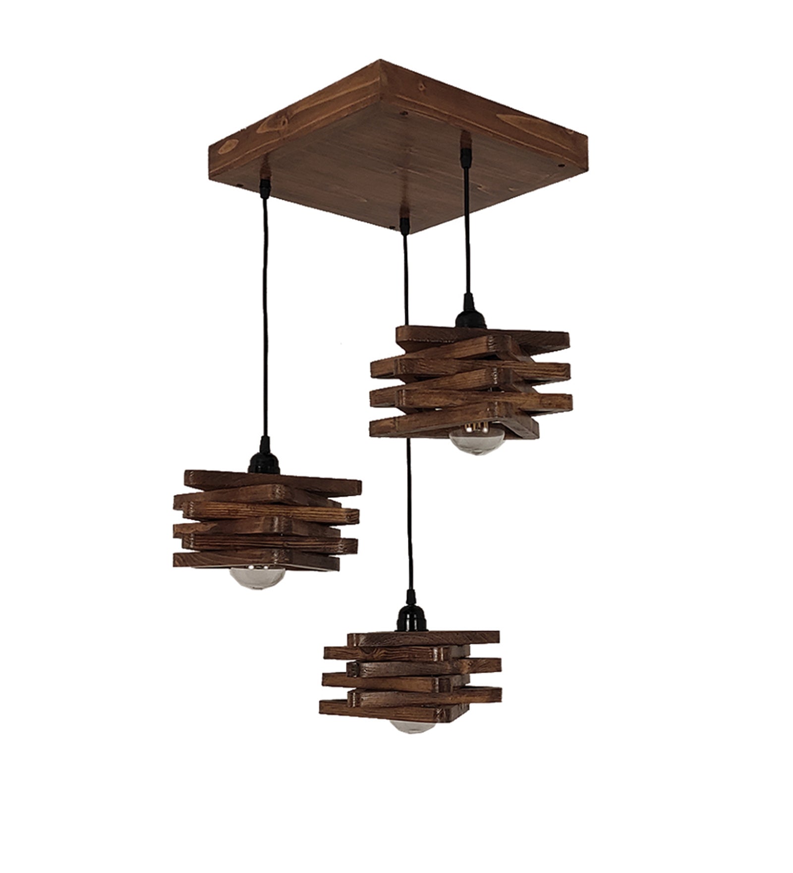 Star Brown Cluster Hanging Lamp (BULB NOT INCLUDED)