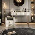 Elegant Stoicu Vanity Desk – Mirror and Ample Storage Space