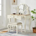 Ethan Vanity dressing table with mirror | Vanity Desk Set with Mirror | Makeup Vanity Dressing Table with 2 Drawers | Large Vanity Table Set for Bedroom