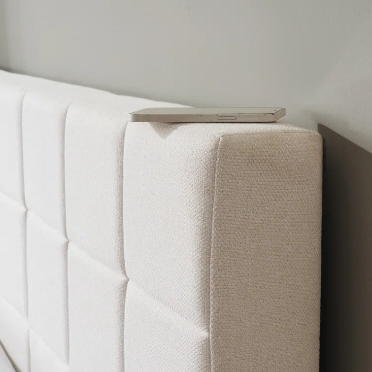 Contemporary Modern Upholstered Platform Bed