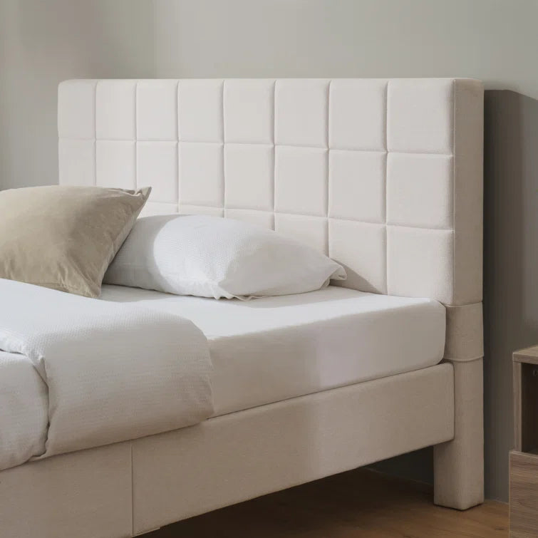Contemporary Modern Upholstered Platform Bed