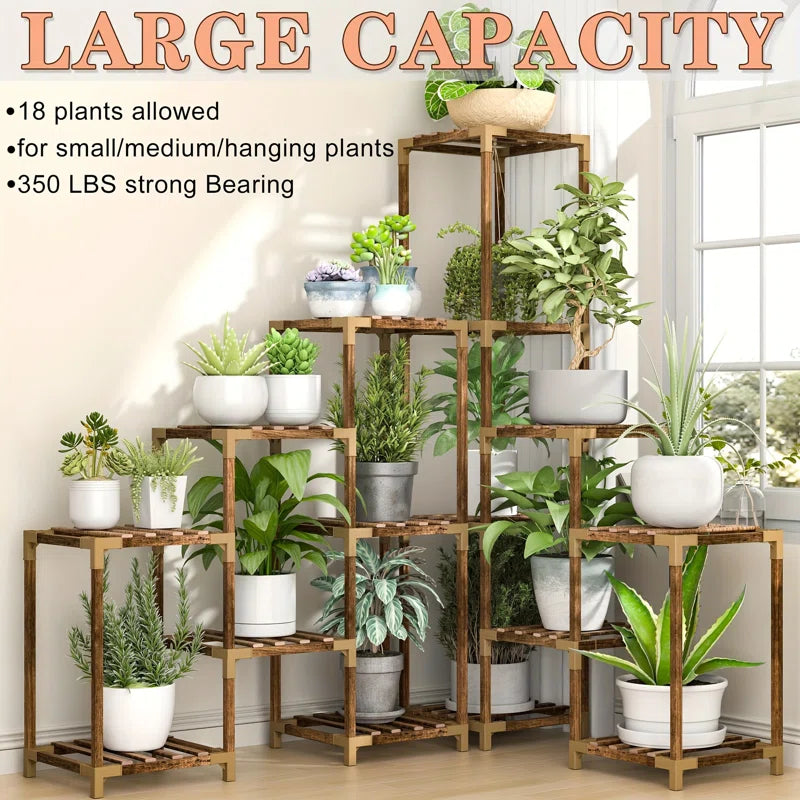 Multi-Tier Corner Shelf Plant Stand