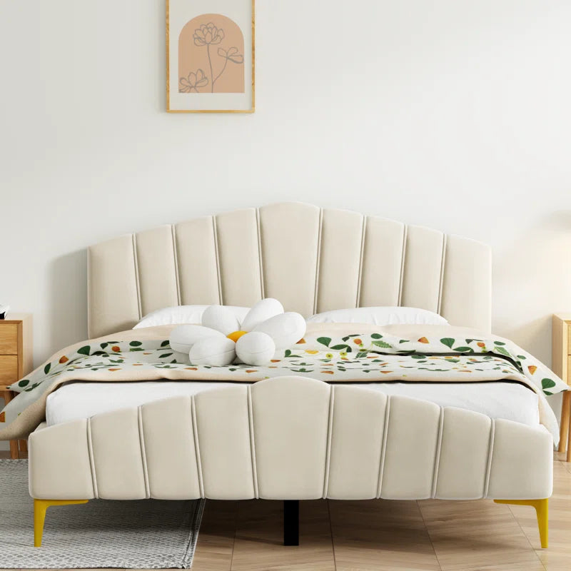 Tasheema Queen Upholstered Low Profile Platform Bed