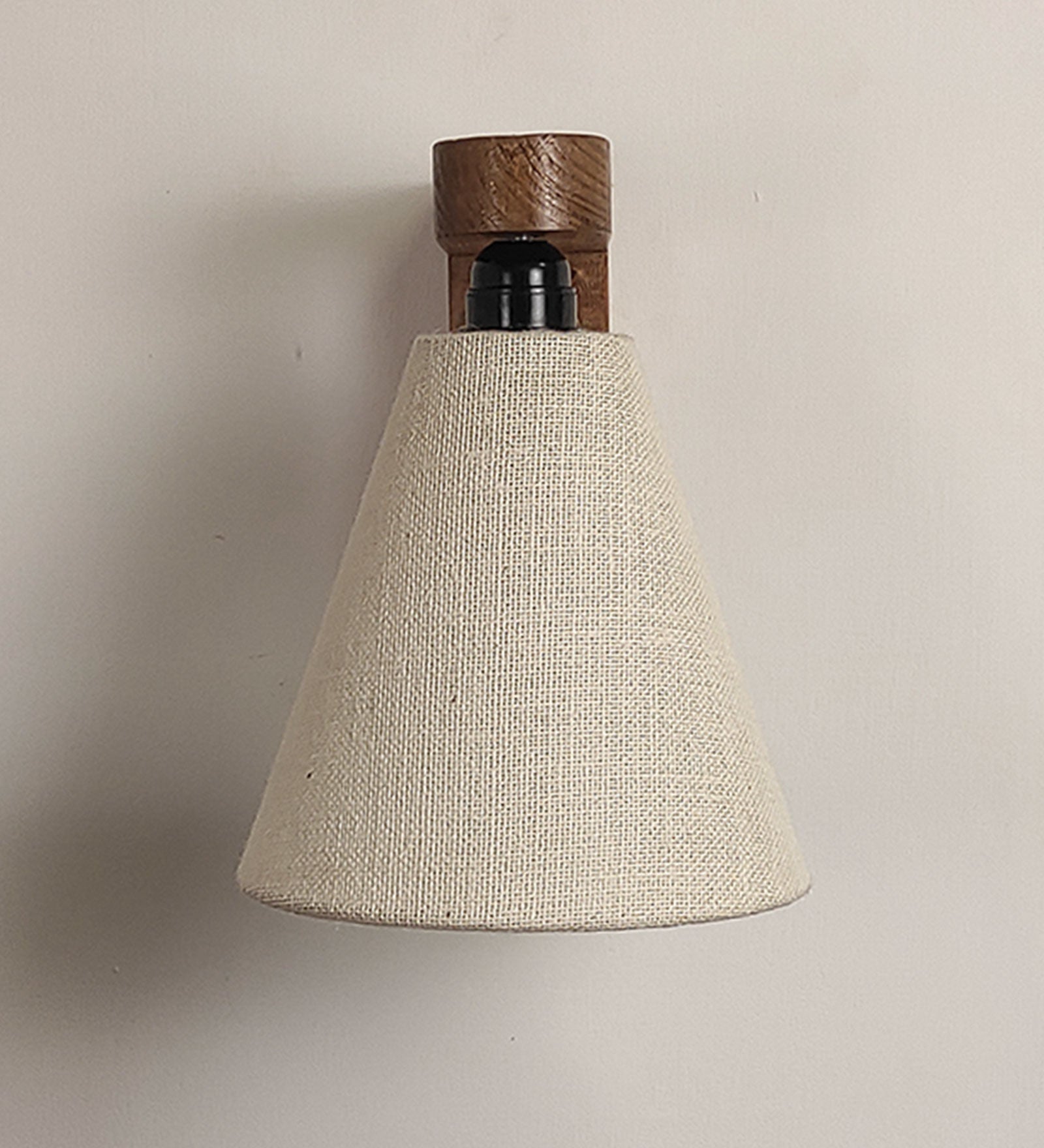 Terzo Brown Wooden Wall Light (BULB NOT INCLUDED)