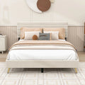 Tirso Queen Size Upholstered Platform Bed with Headboard