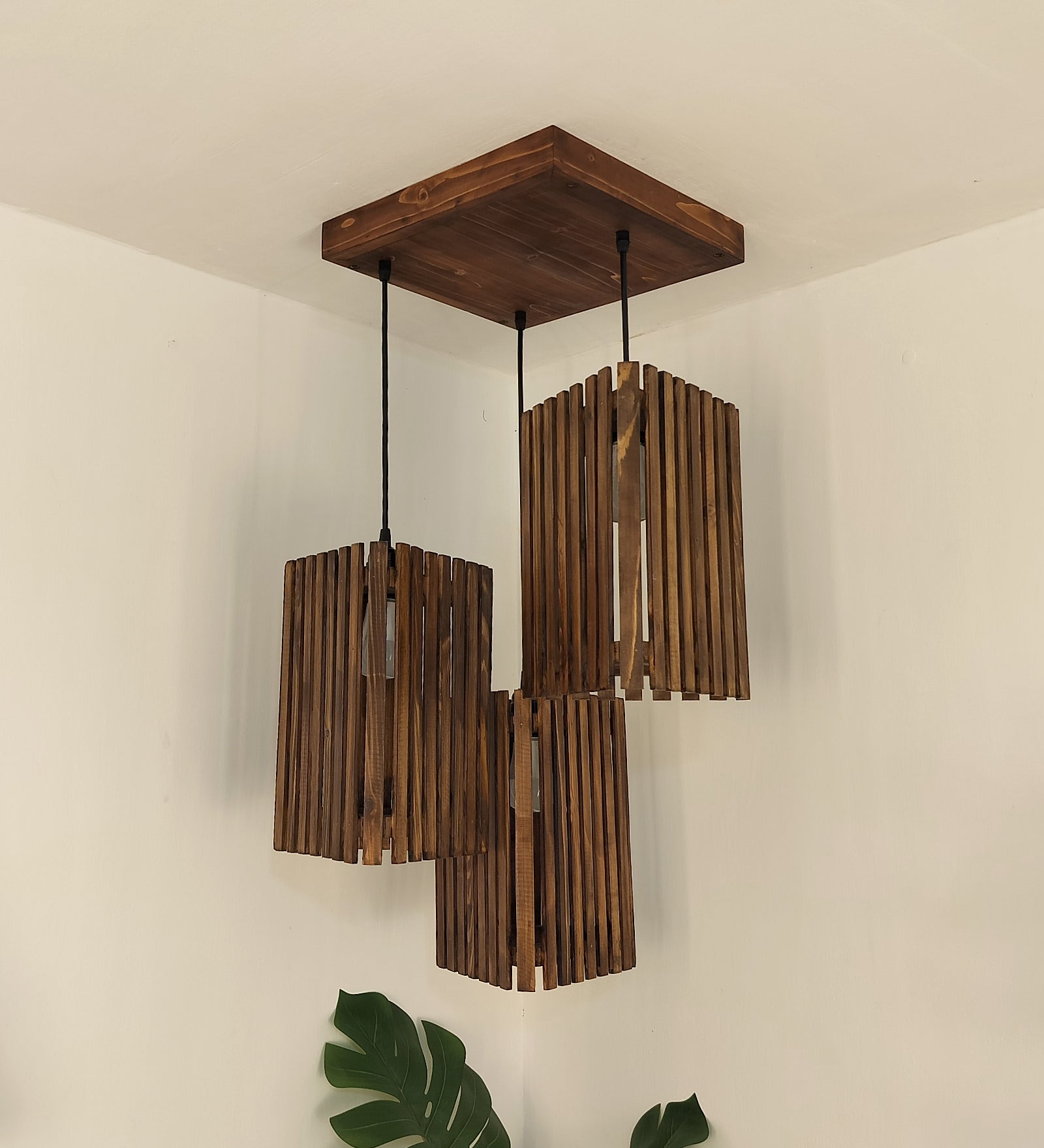 Trikona Brown Cluster Hanging Lamp (BULB NOT INCLUDED)