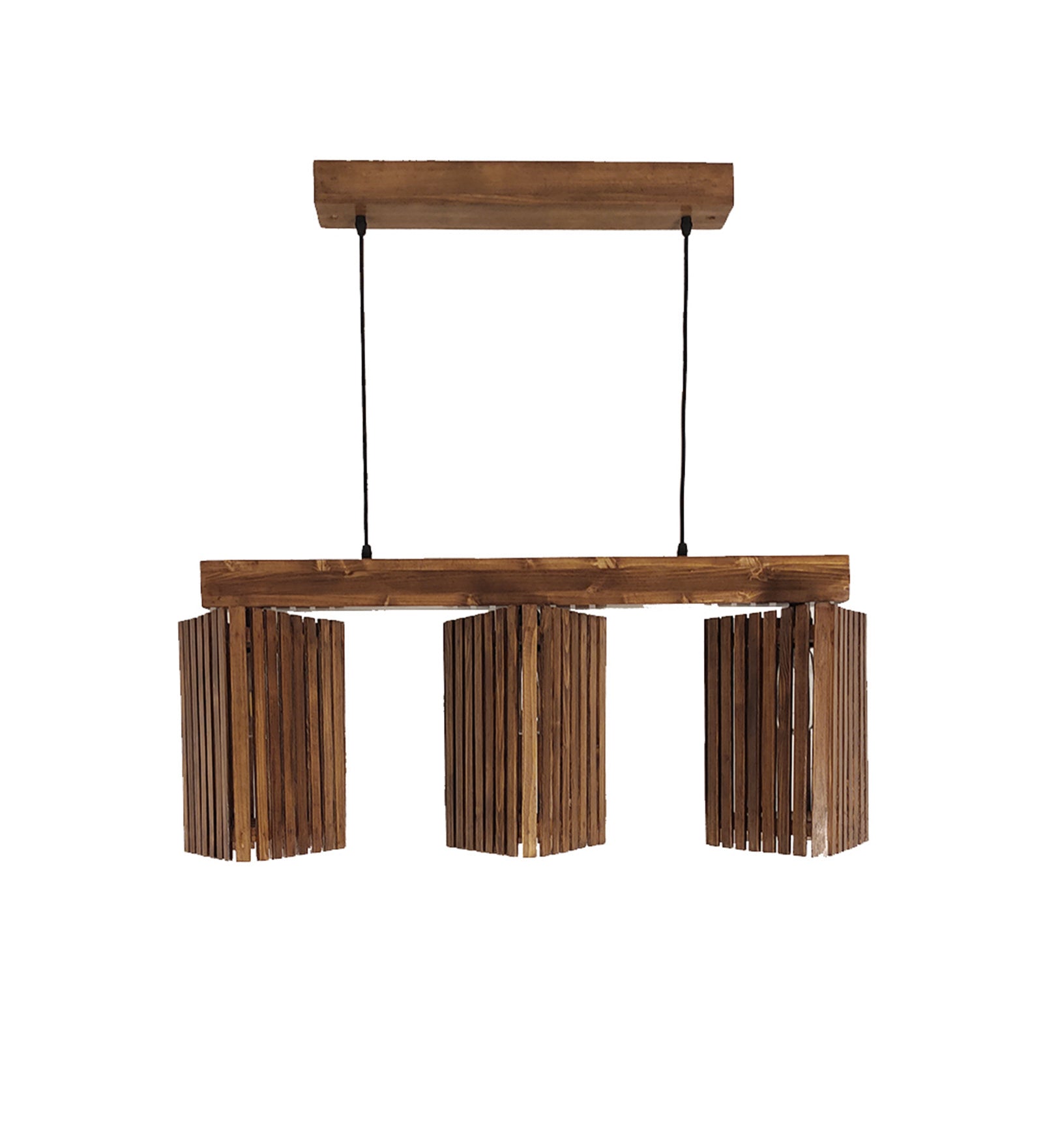 Trikona Brown 3 Series Hanging Lamp (BULB NOT INCLUDED)