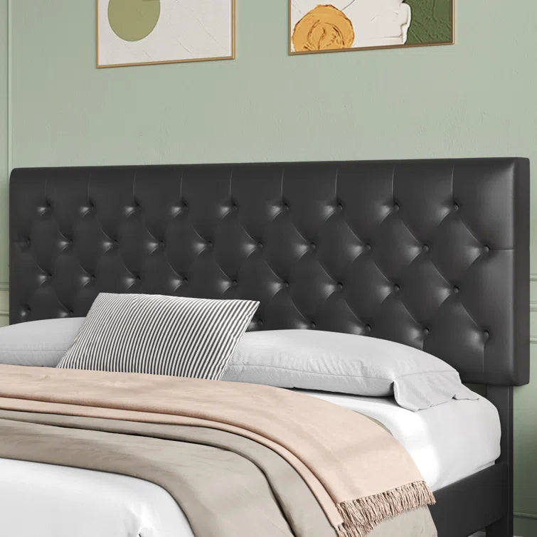 Trotwood Upholstered Bed with Adjustable Headboard
