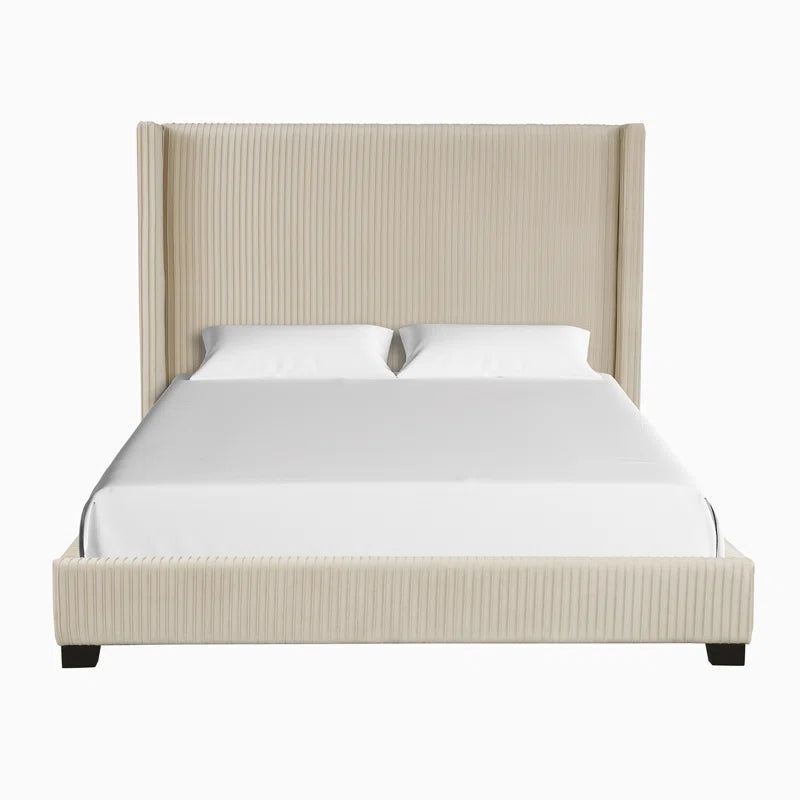 Upholstered Platform Bed with Headboard