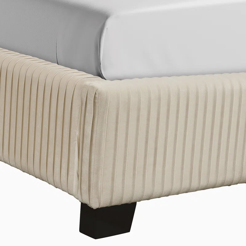 Upholstered Platform Bed with Headboard