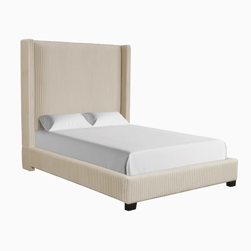 Upholstered Platform Bed with Headboard