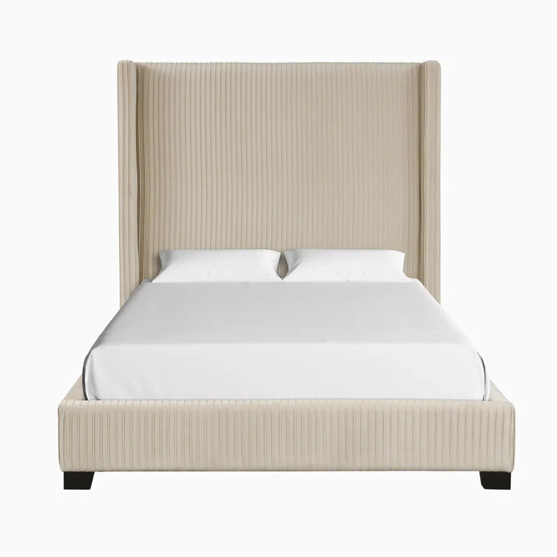 Upholstered Platform Bed with Headboard