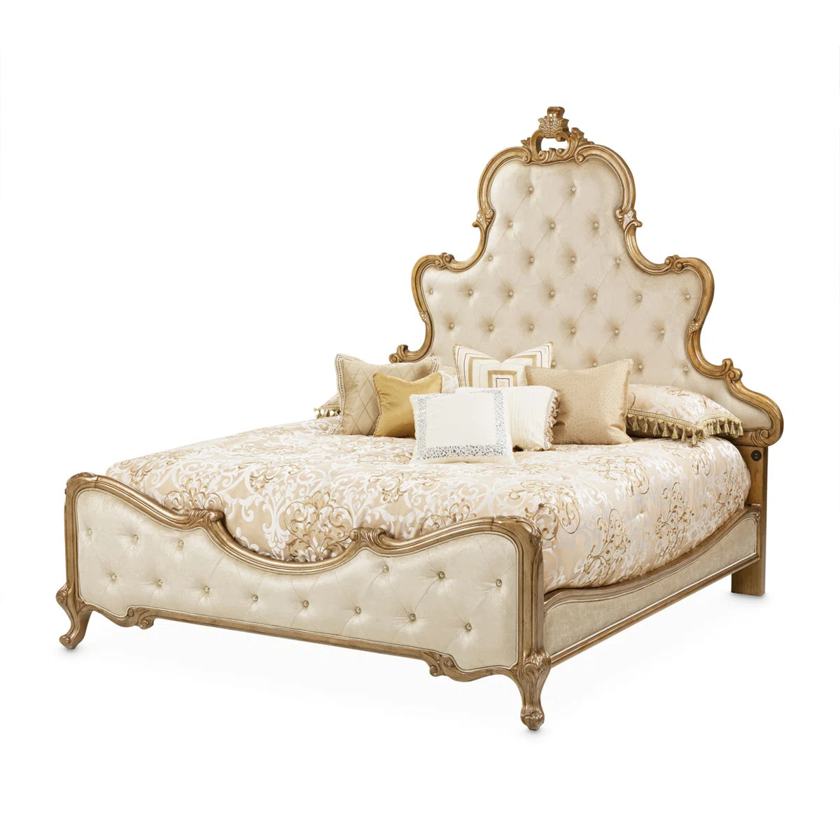 Upholstered Scalloped Bed