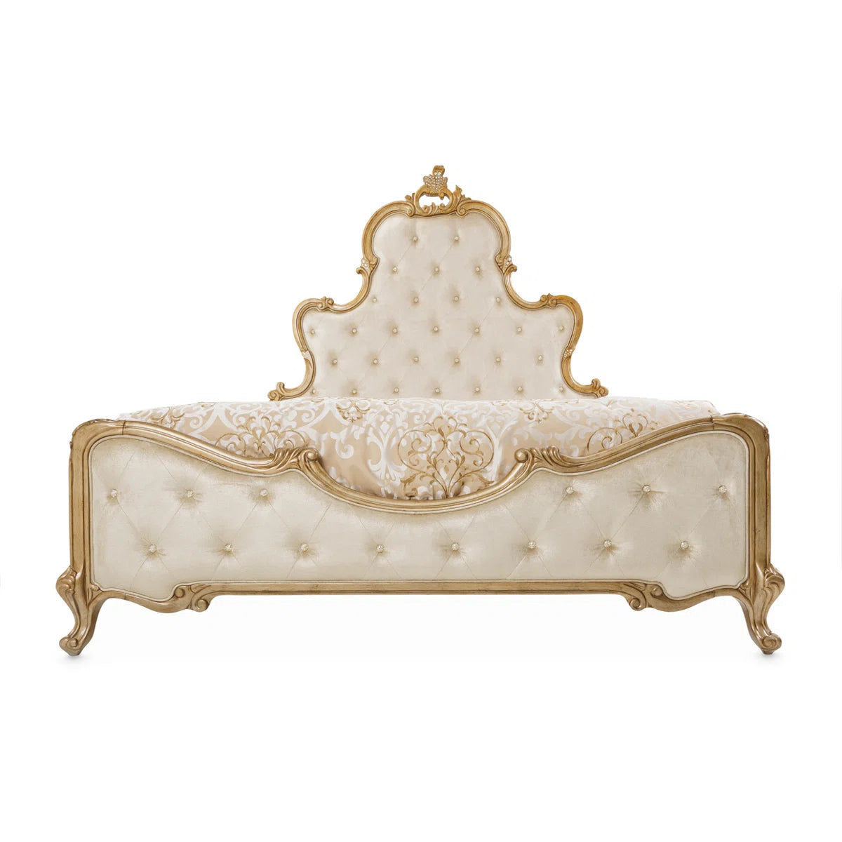 Upholstered Scalloped Bed