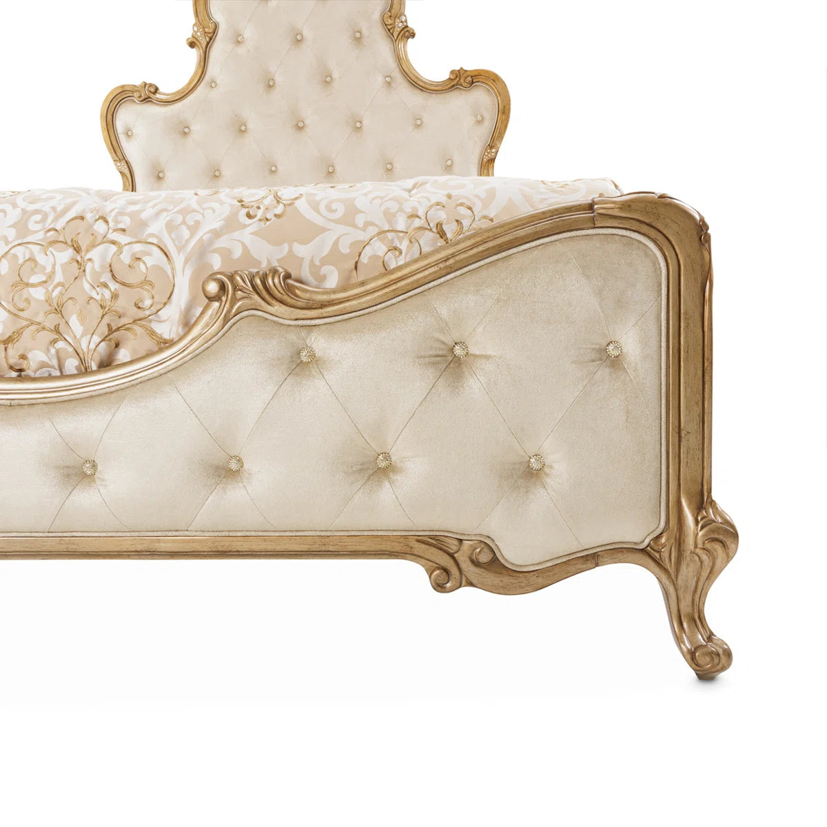Upholstered Scalloped Bed