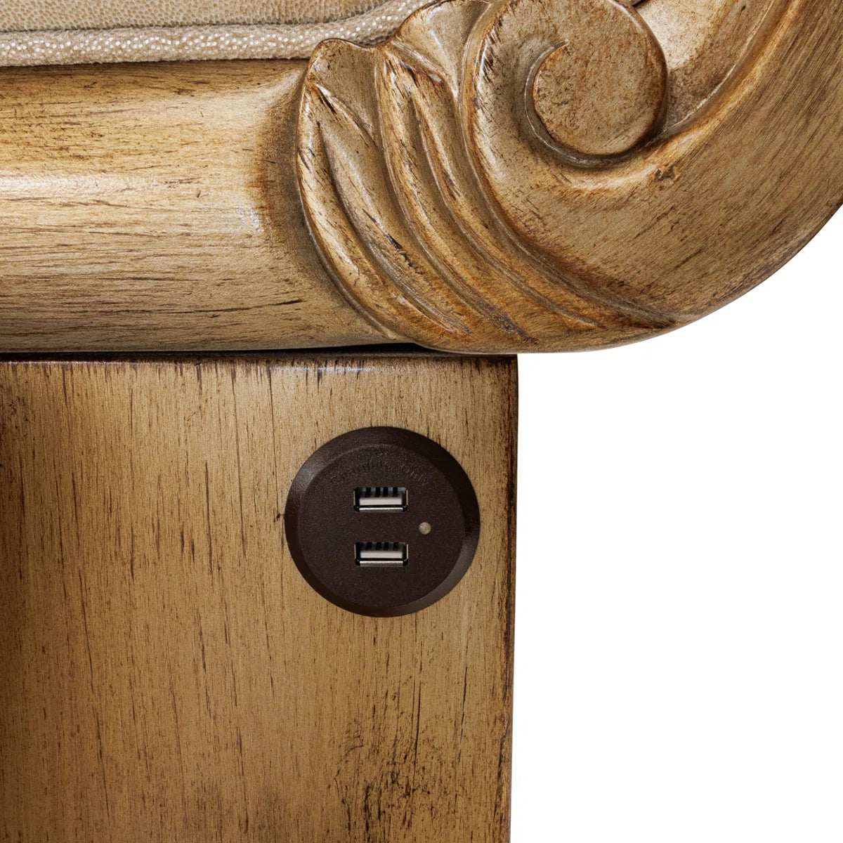 Upholstered Scalloped Bed