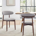 Modern Upholstered Side Chairs with Solid Wood Frame (Set of 2)
