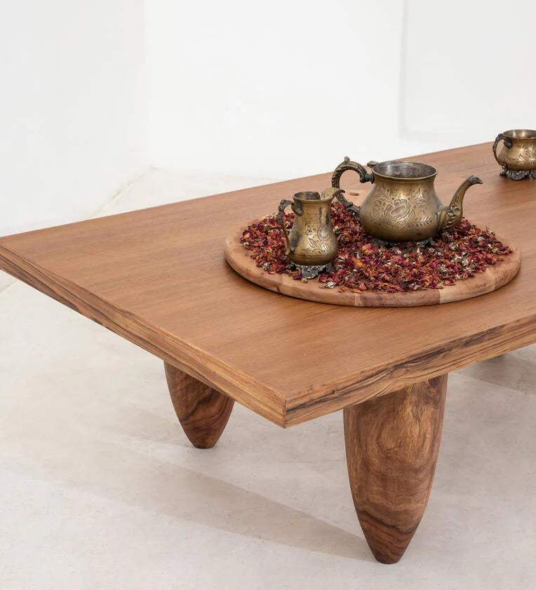 Solid wood Coffee Table In Brown Colour