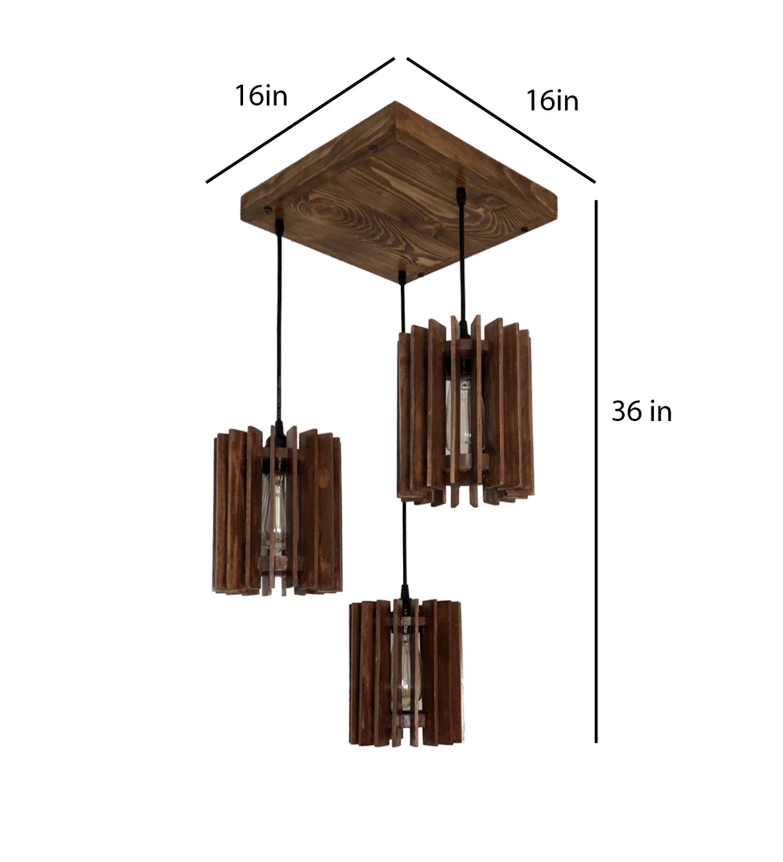 Ventus Brown Cluster Hanging Lamp (BULB NOT INCLUDED)