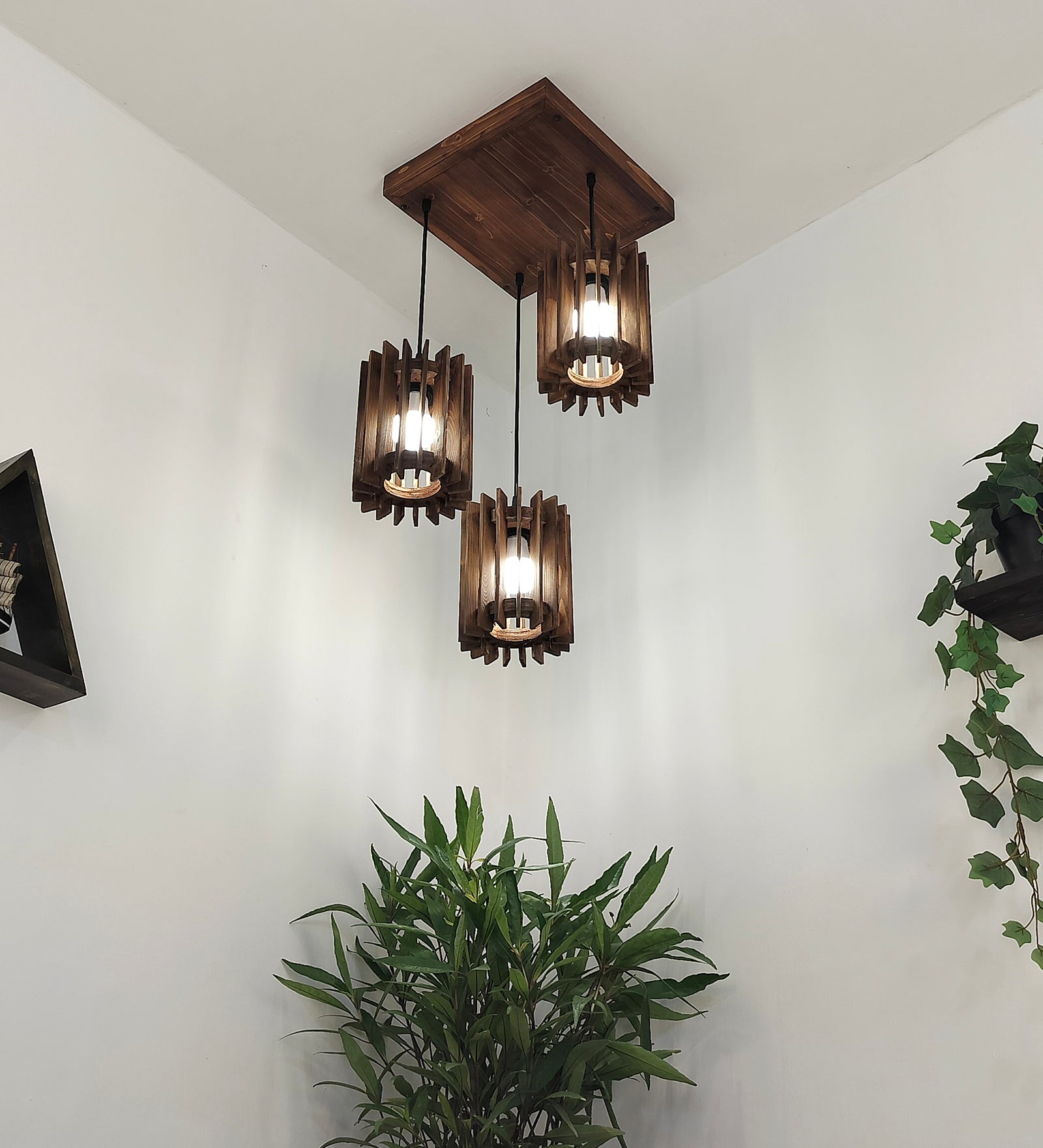 Ventus Brown Cluster Hanging Lamp (BULB NOT INCLUDED)