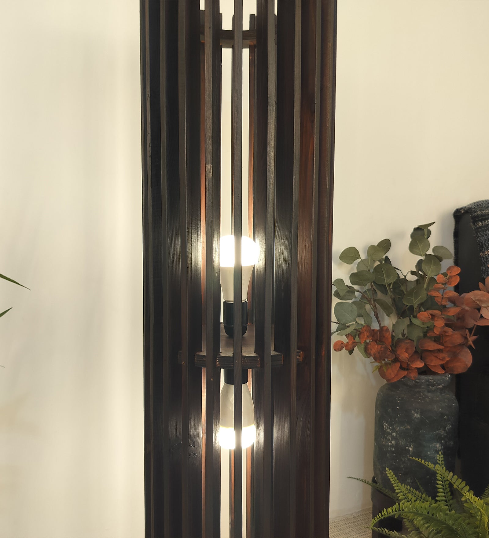 Ventus Duo Wooden Floor Lamp (BULB NOT INCLUDED)