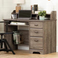 Martin Designs Modern Home Office Writing Desk with File Storage Drawer, Computer Table with Keyboard Tray