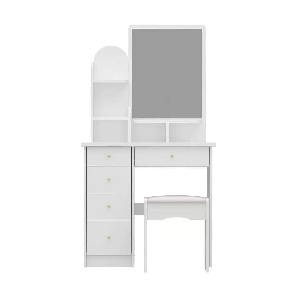 Vitomir Makeup Vanity Desk with Stylish Design and Storage