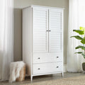 Greenport Armoire Large Storage Solid Wood Wardrobe for Bedroom