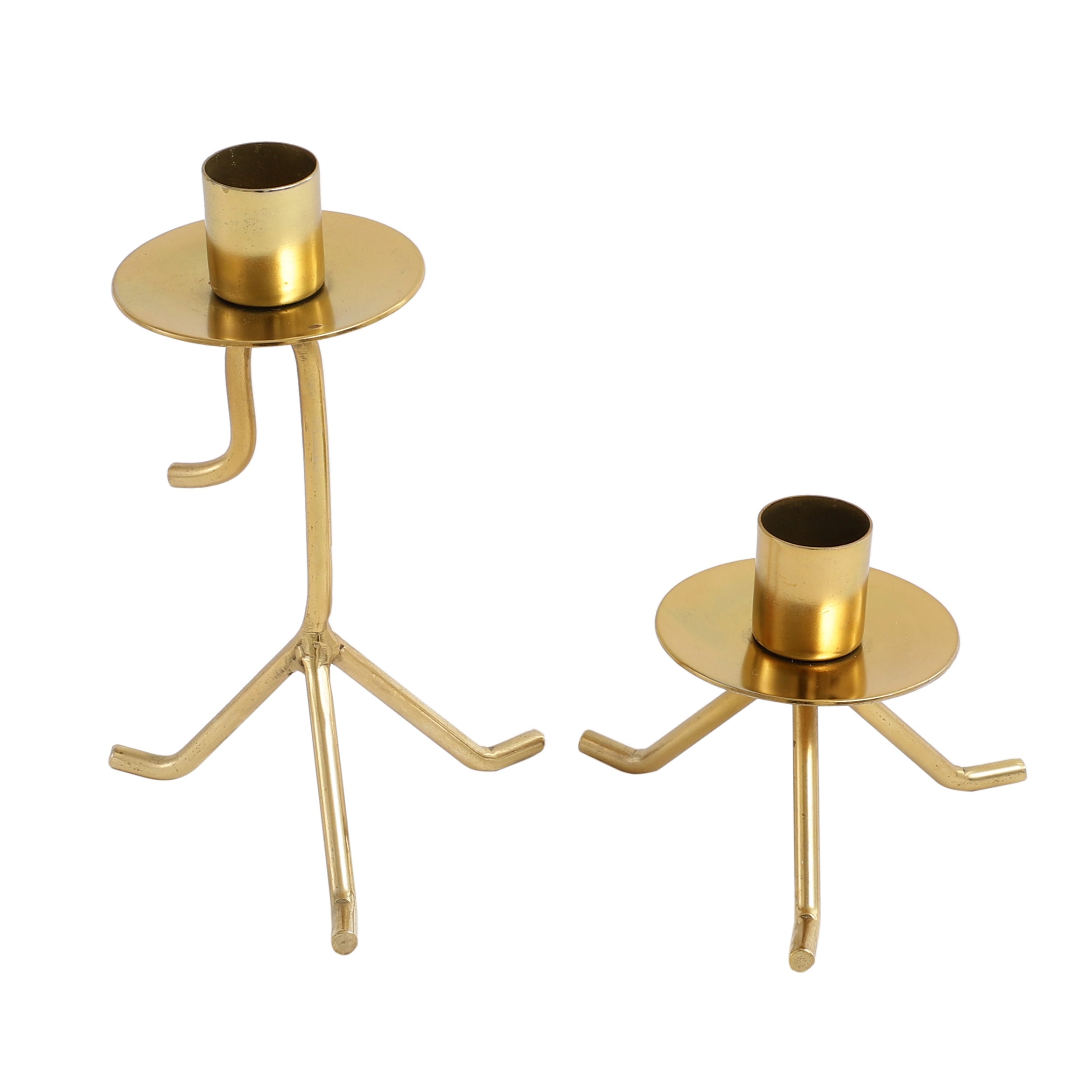 Marquesa Glow Candle Holders In Gold - OUCHCART