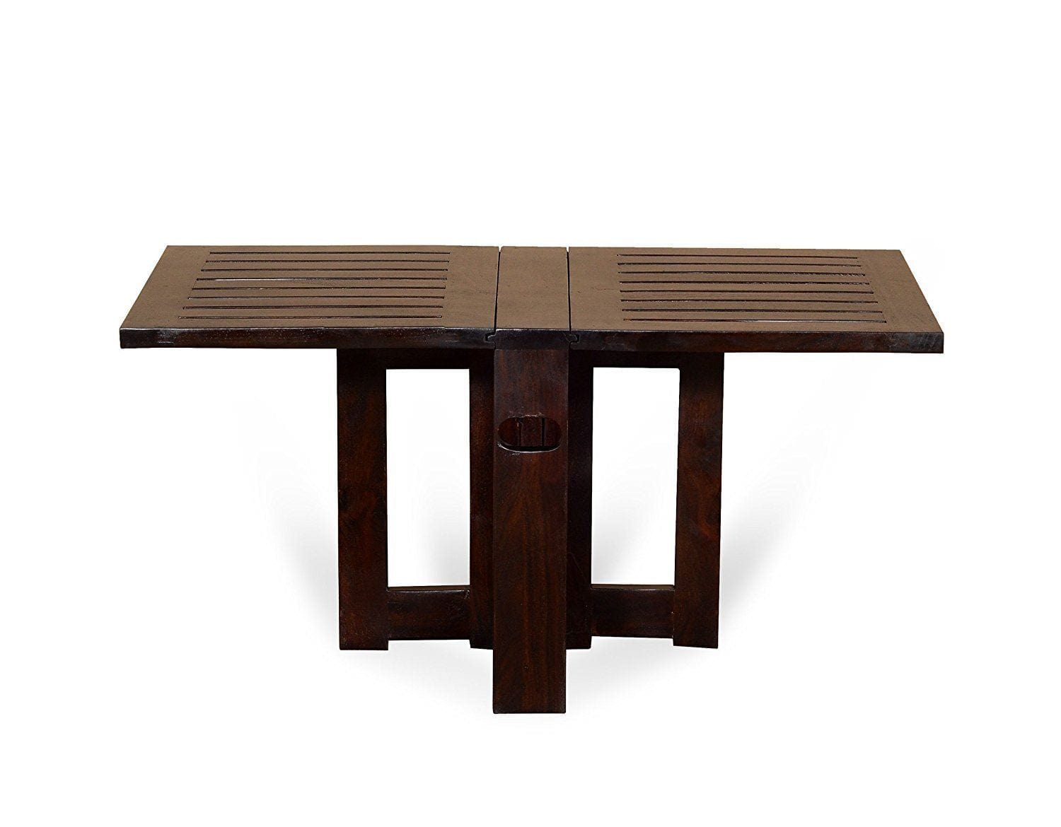 Sheesham Wood Foldable Coffee table In Walnut Finish