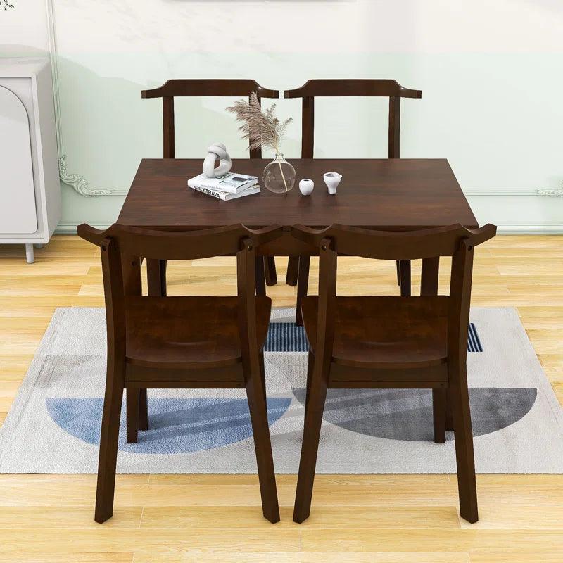 5-Piece Dining Set with Extendable Table and Comfortable Chairs - Ouch Cart 