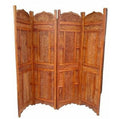 4 Panel Sheesham Wooden Partitions Room Dividers Screen Separators for Living Room