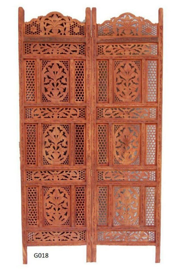 Wooden Partition/Room Divider (Brown) 4 Panal