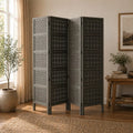 Wooden Partitions Wood Room Divider 4 Panels Dividers